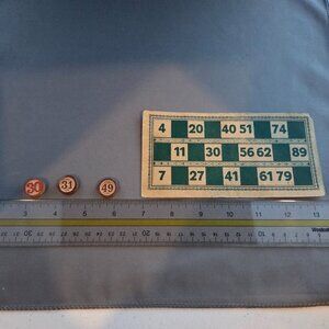 Vintage Antique Collector Bundle – Wooden Lotto Game + Canadian Antiques Book